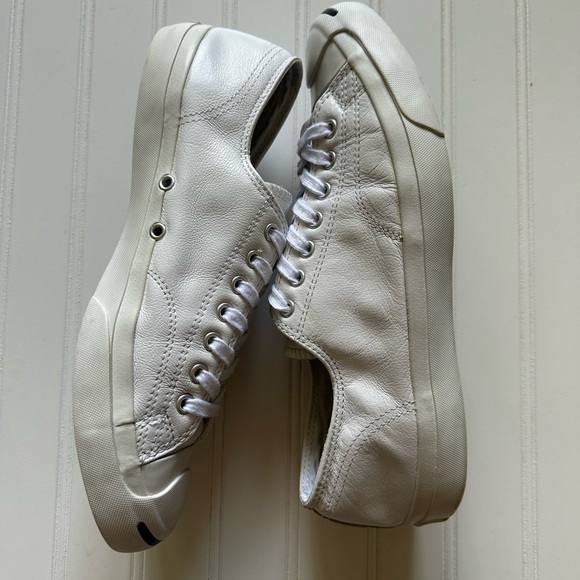 Converse Jack Purcell Leather Low Top Sneakers - Picture 3 of 6